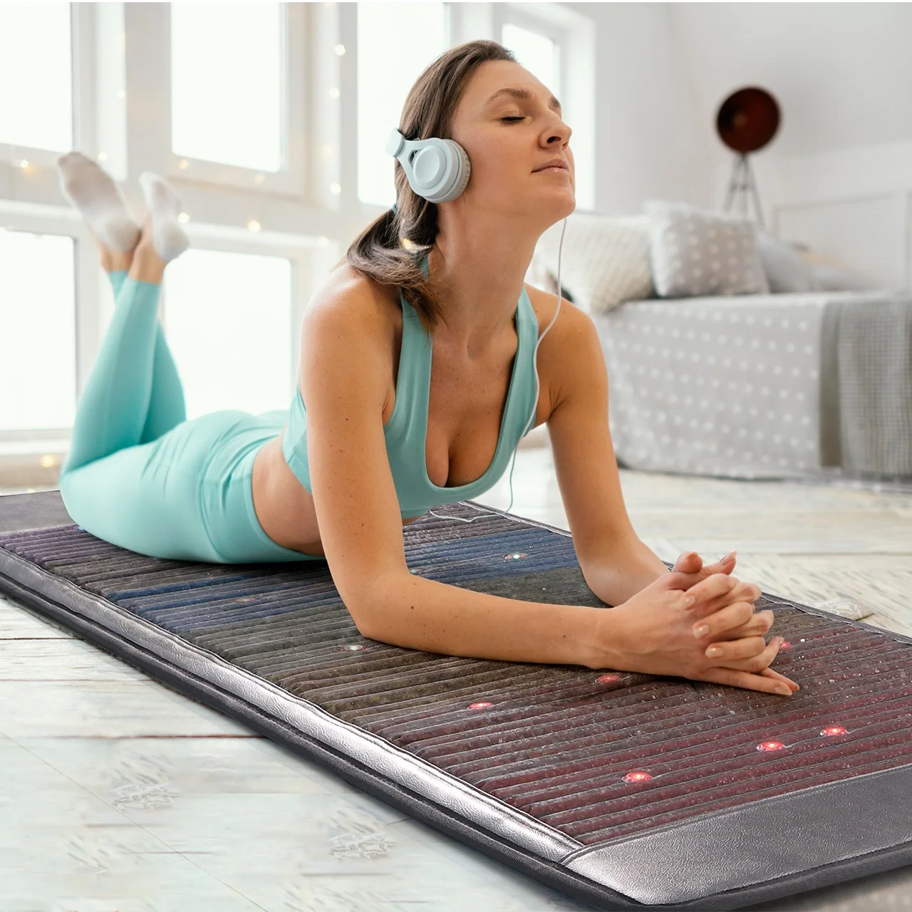 Infrared Amethyst Tourmaline Jade Mattress New Style Amethyst Tourmaline Bianstone Pemf Photon Mattress