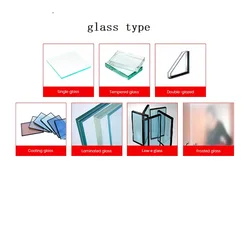 Chinese Factory Heat-insulation Affordable Bridge-broken glass aluminum frame casement window