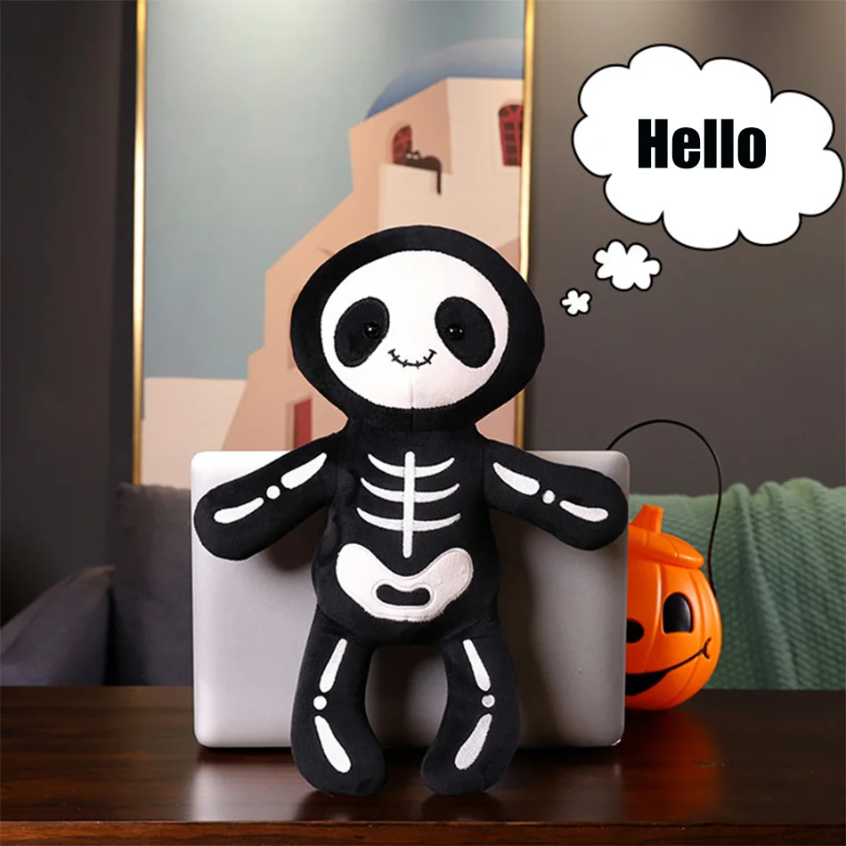 New Skeleton Plush Doll Halloween Prop Skeleton Pillow Toy for Boys and Girls Plush Toys