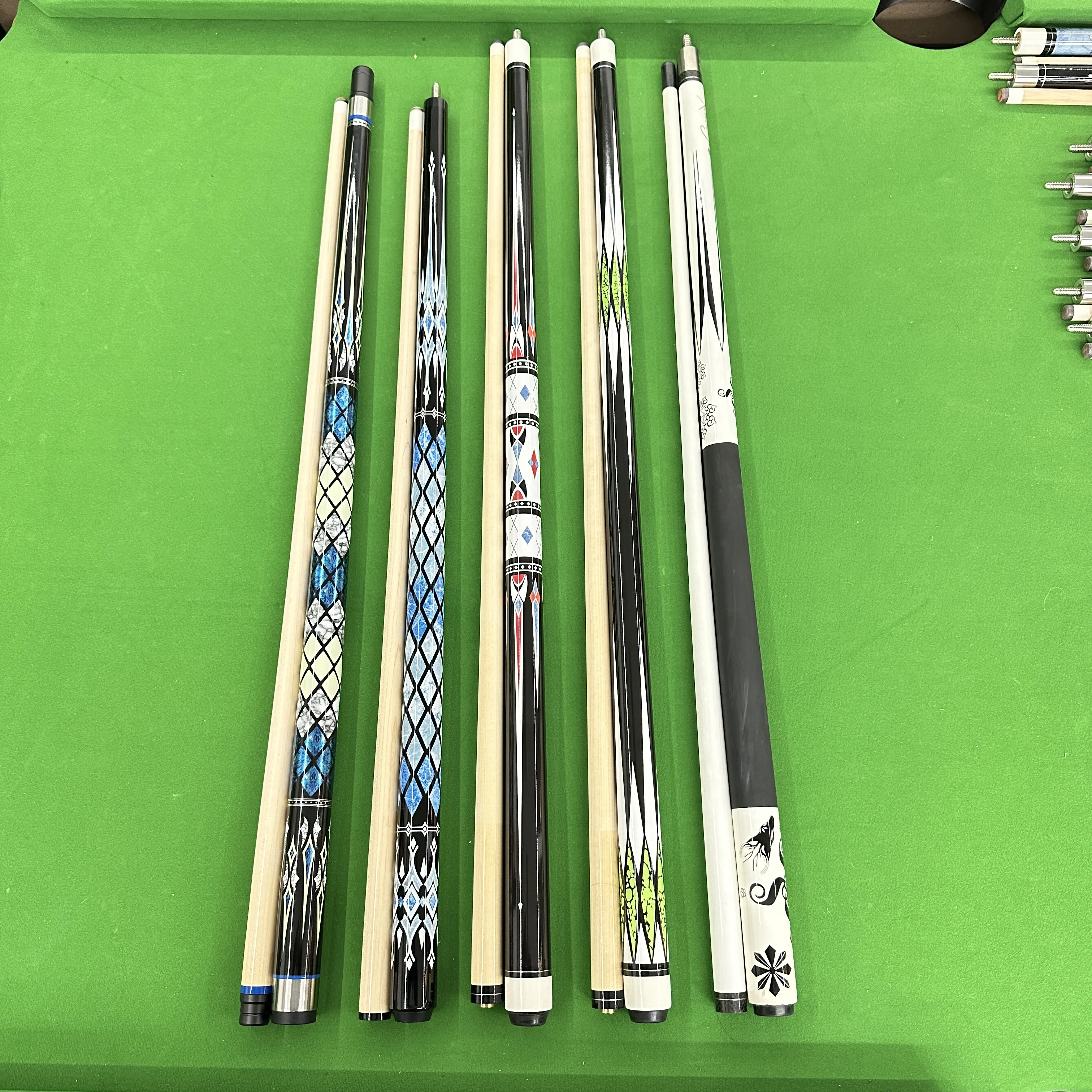 2024 Hot sale Russia cue 160cm length 21 oz billiard cue snooker cue with high quality from billiard manufacture