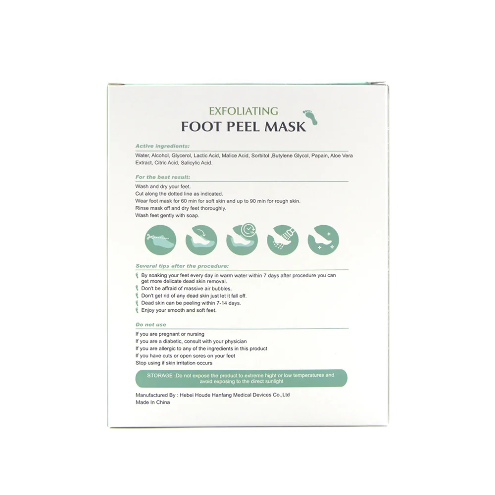 Foot Peeling Mask Exfoliating Pedicure Sock Remove Dead Skin Foot Peeling Moisturizing Nourishing Legs Whitening Foot Care