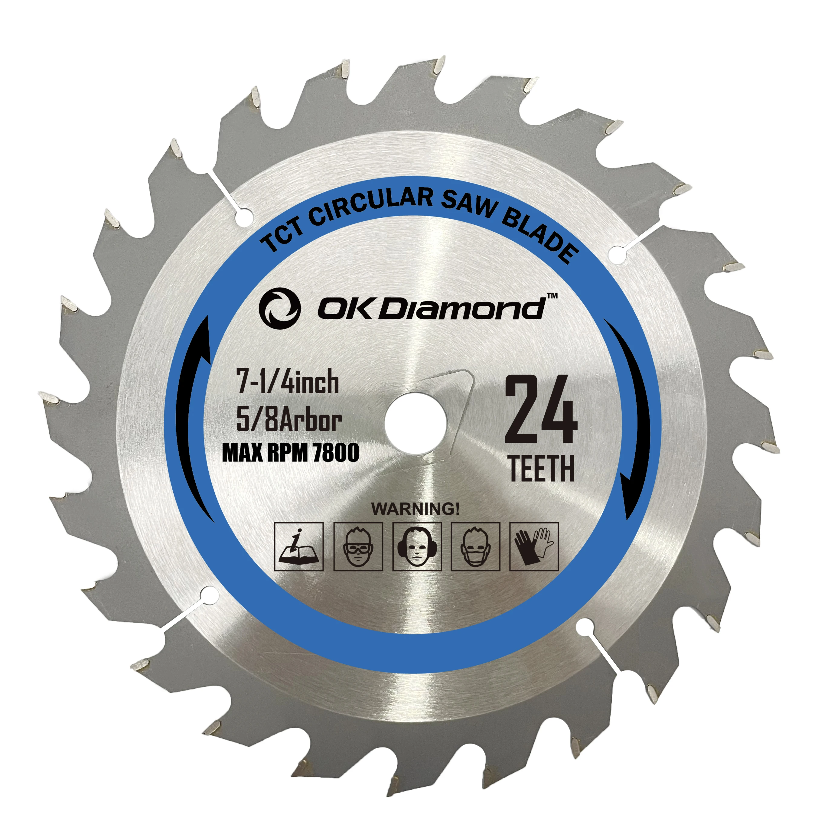 High Quality 24 Teeth 5/8 Arbor TCT Saw Blade Circular Saw Blade for Wood Cutting