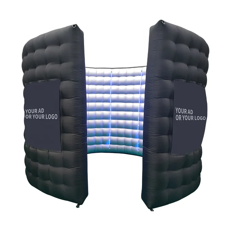 Hot Selling Camera Wall LED Light 360 Inflatable Tent Photo Booth Custom LOGO for Advertising Wedding Party Exhibition