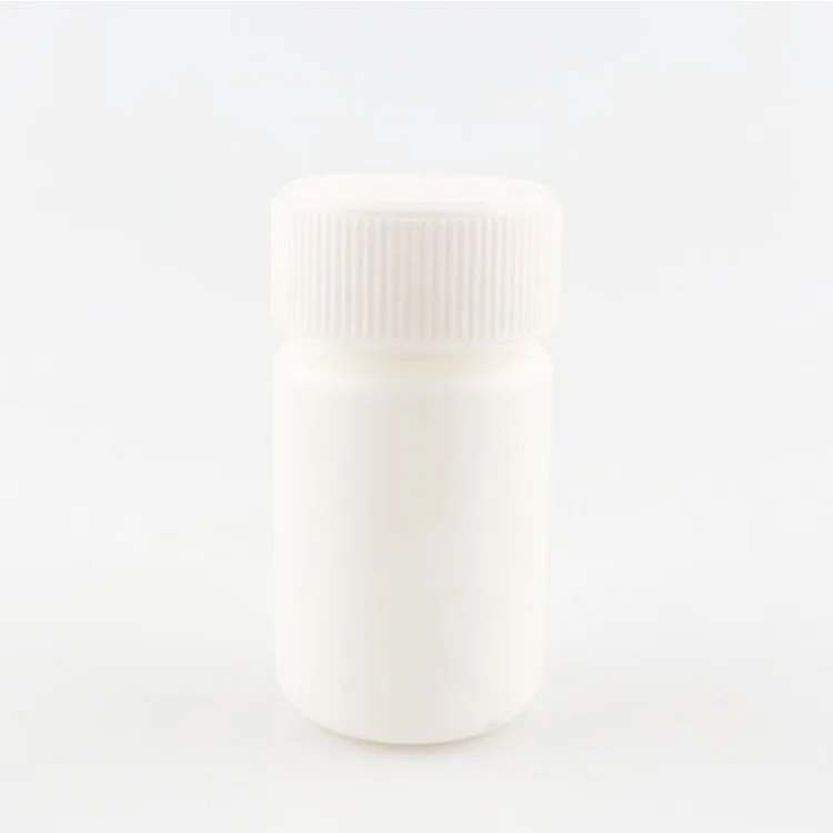 HDPE Plastic 60ml Pill Bottles Pharmaceutical Capsule Packaging Bottle With CR Screw Lid
