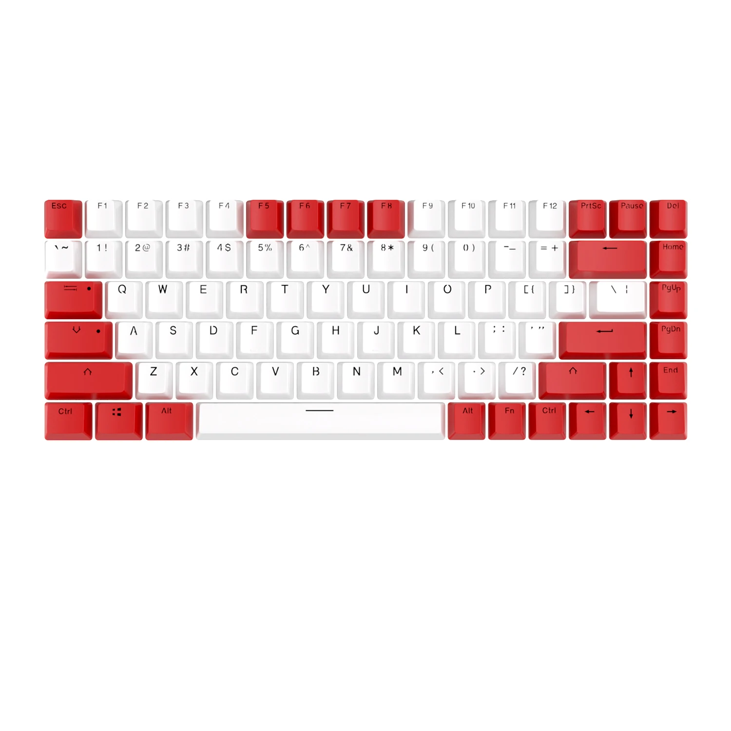 Royal Kludge RK84 pink gamers original height retro injection doubleshot pbt oem mechanical keyboard keycaps set