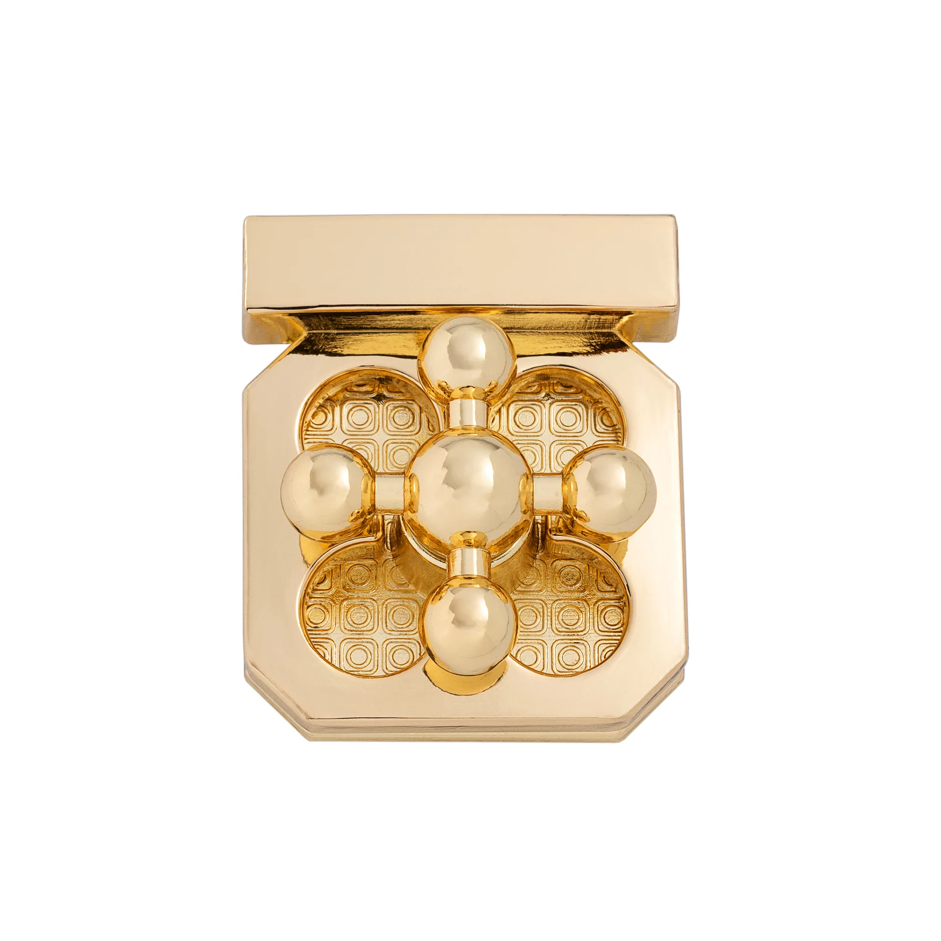 Luggage And Leather Hardware Accessories Clover Decorative Latch Zinc Alloy Cross Twist Lock Bag Latch