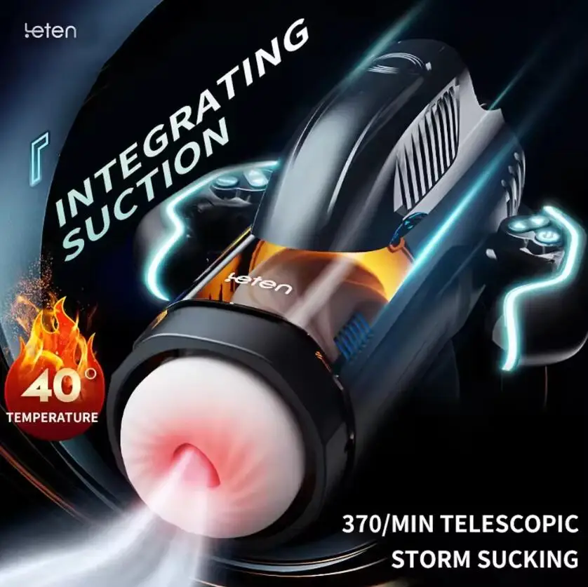 NEW Handheld telescopic sucking heating male masturbators with voice xnxxco Thrust Masturbation Cup men sax toys for Man sex%