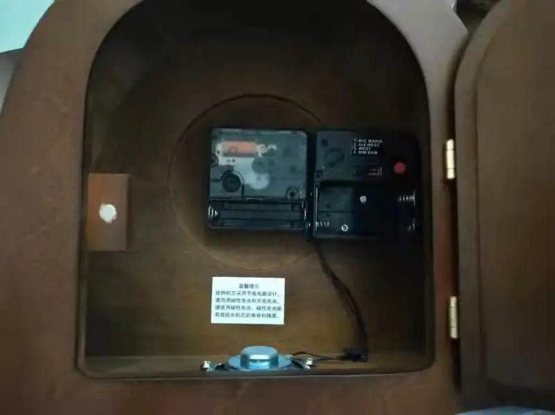 European style classical solid wood craft clock