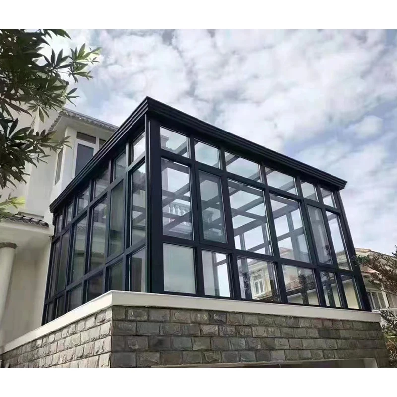 High quality aluminum outdoor sun room garden room glass modern residential sun room customization conservatory
