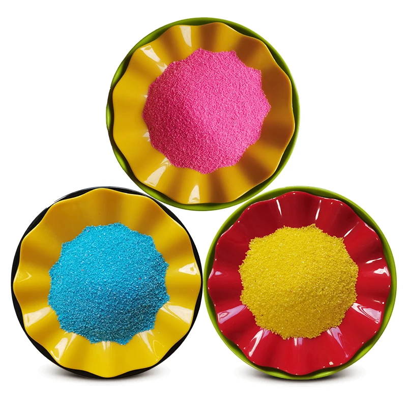 Chinese Manufacturers Wholesale Colored Sand Indoor And Outdoor Color Sand Colorful Sand For Stone Paint Wall Paint