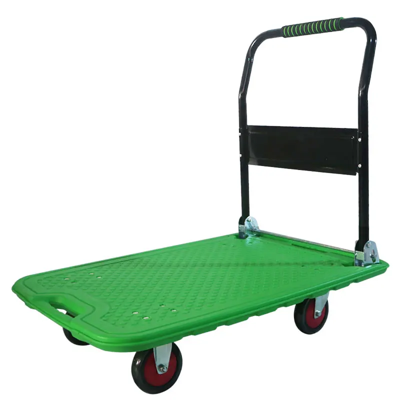 Good feeling of use 300kg handcart can be used when going out at home with brakes.