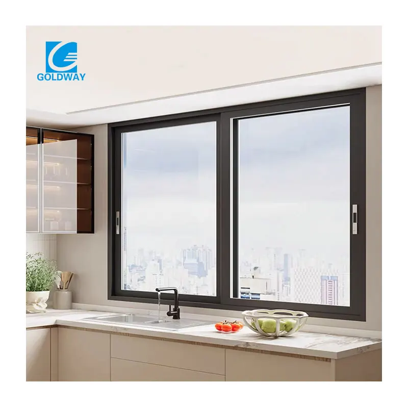 Bi-folding Corner Window Reflective Glass Water Proof Aluminum Sliding Windows And Doors
