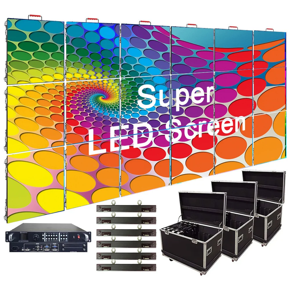 Rental Billboard p2 p3 p3.91 p4 p5 p6 LED Screen Panel Cheap Video Wall Outdoor Advertising Screen Indoor Led Display