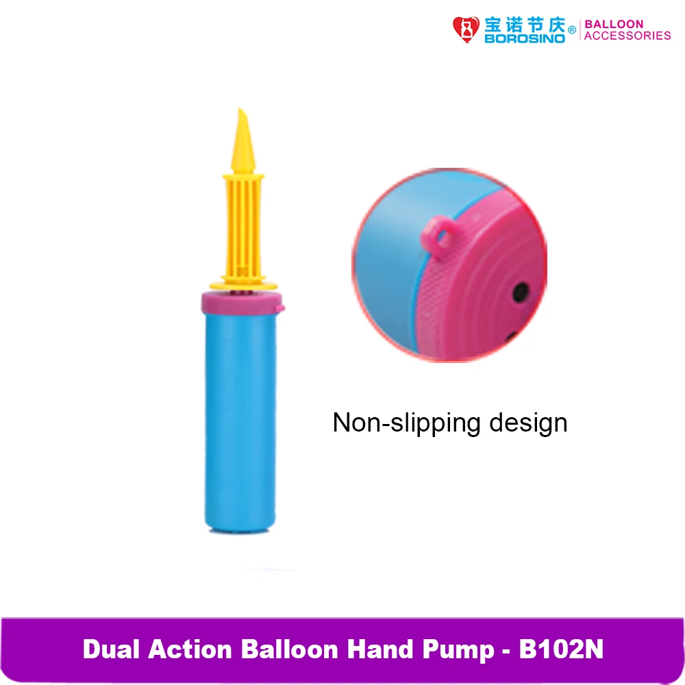 Wholesale B102 The Double Action Manual Borosino Balloon Hand Pump Used For Birthday Party Wedding Anniversary Decoration