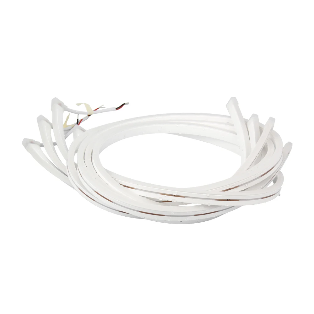 6*12 мм 9,6 Вт 24 В IP67 водонепроницаемая светодиодная неоновая трубка с боковым изгибом для бананового неонового освещения и светодиодных неоновых букв и т. д.