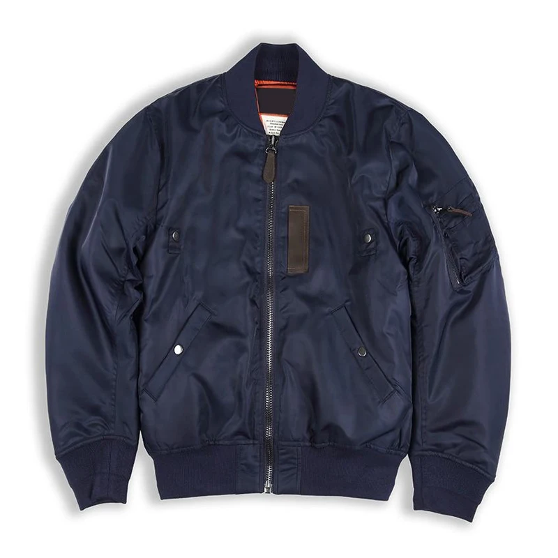 OEM Classic Windproof Coat Wholesale Customized Blank Flight Bomber Jacket