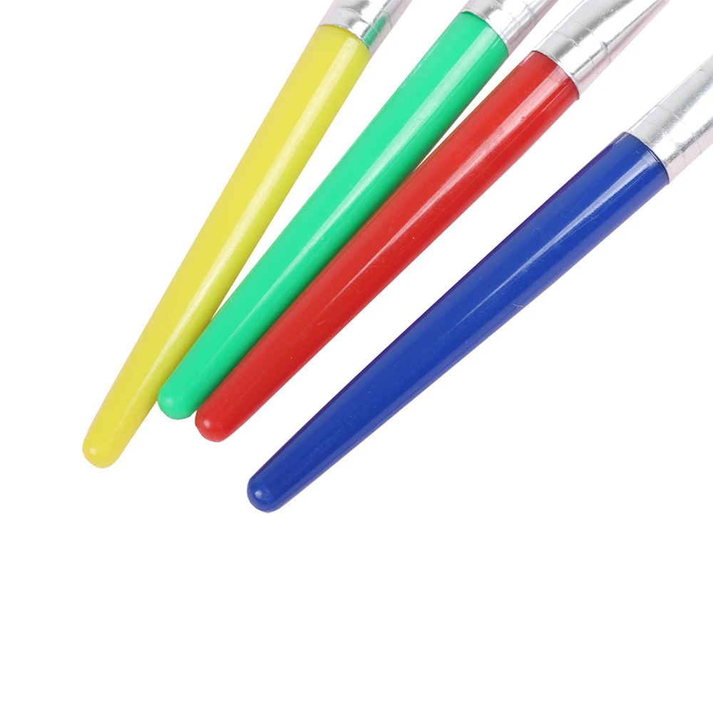 4 шт., кисти для рисования маслом, с пластиковой ручкой