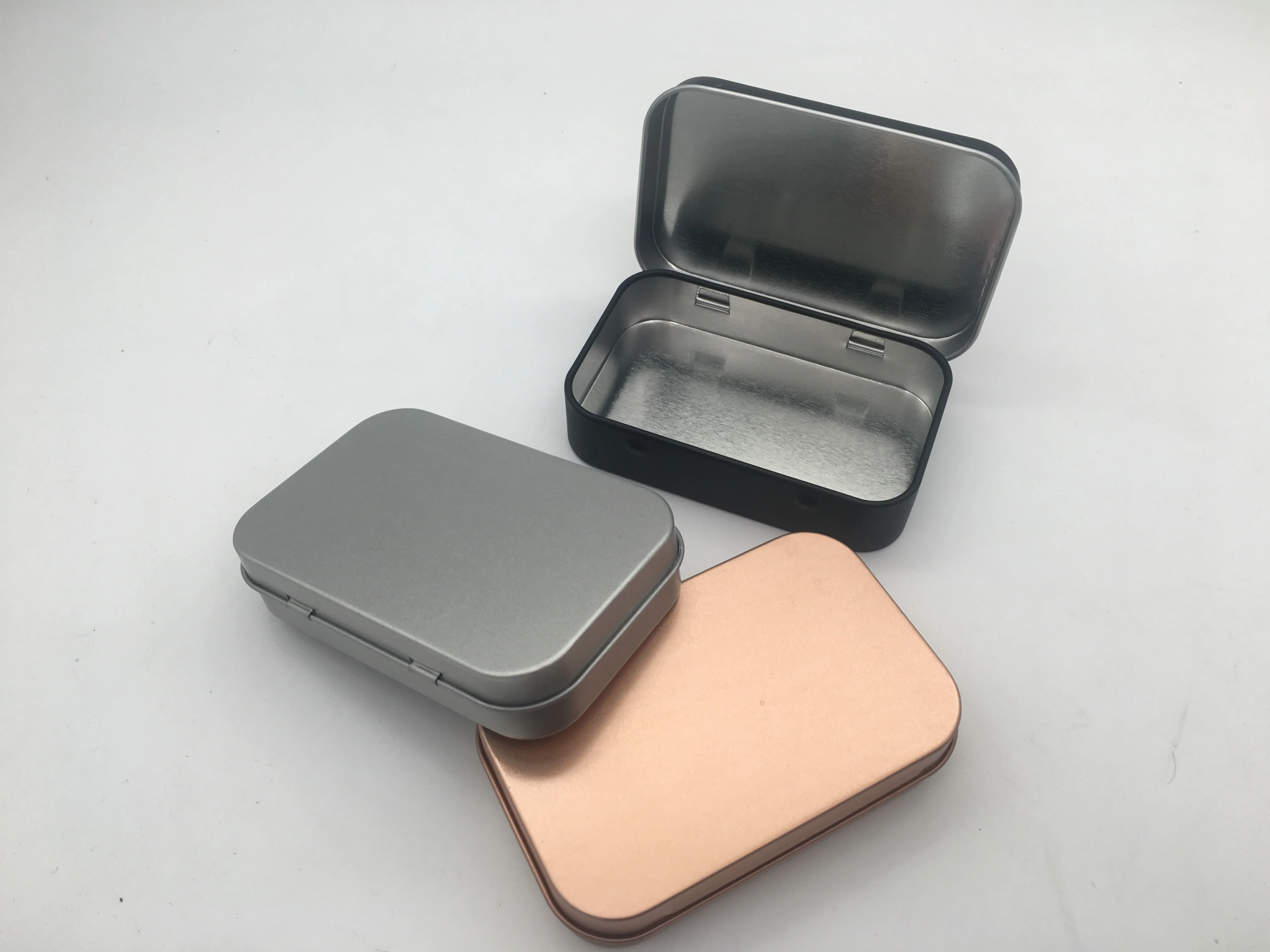 hot sale custom metal box rectangle case metal packaging multifunction food grade tin container