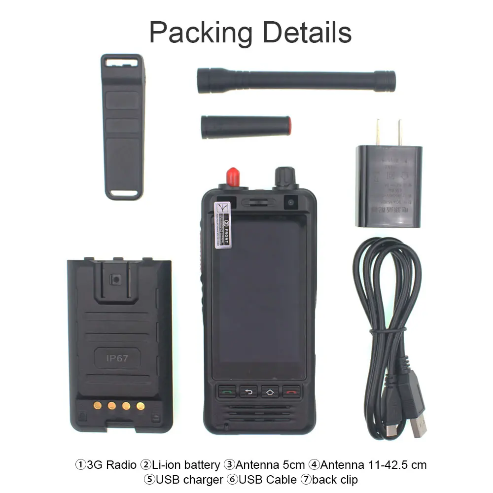 Long-range Communication Function Internet Phone Wifi Android Transmitters Transceiver Radio Real Ptt &Zello Walkie Talkie Netwo