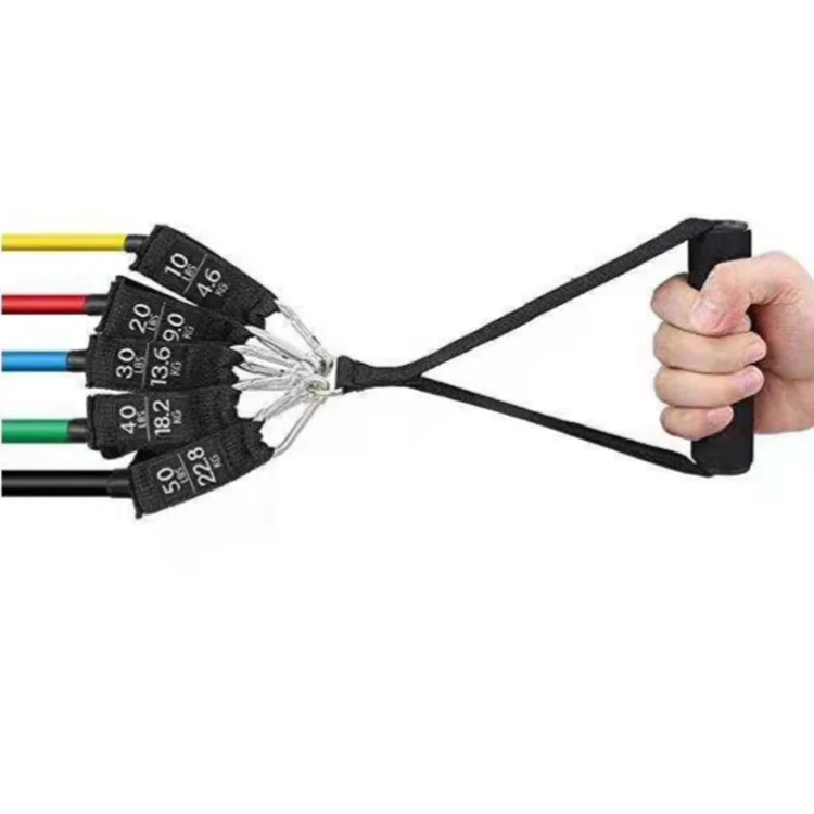 2080 Length Custom logo Resistance Tube Bands High Quality 150lbS resistance Tube Bands With Fitness