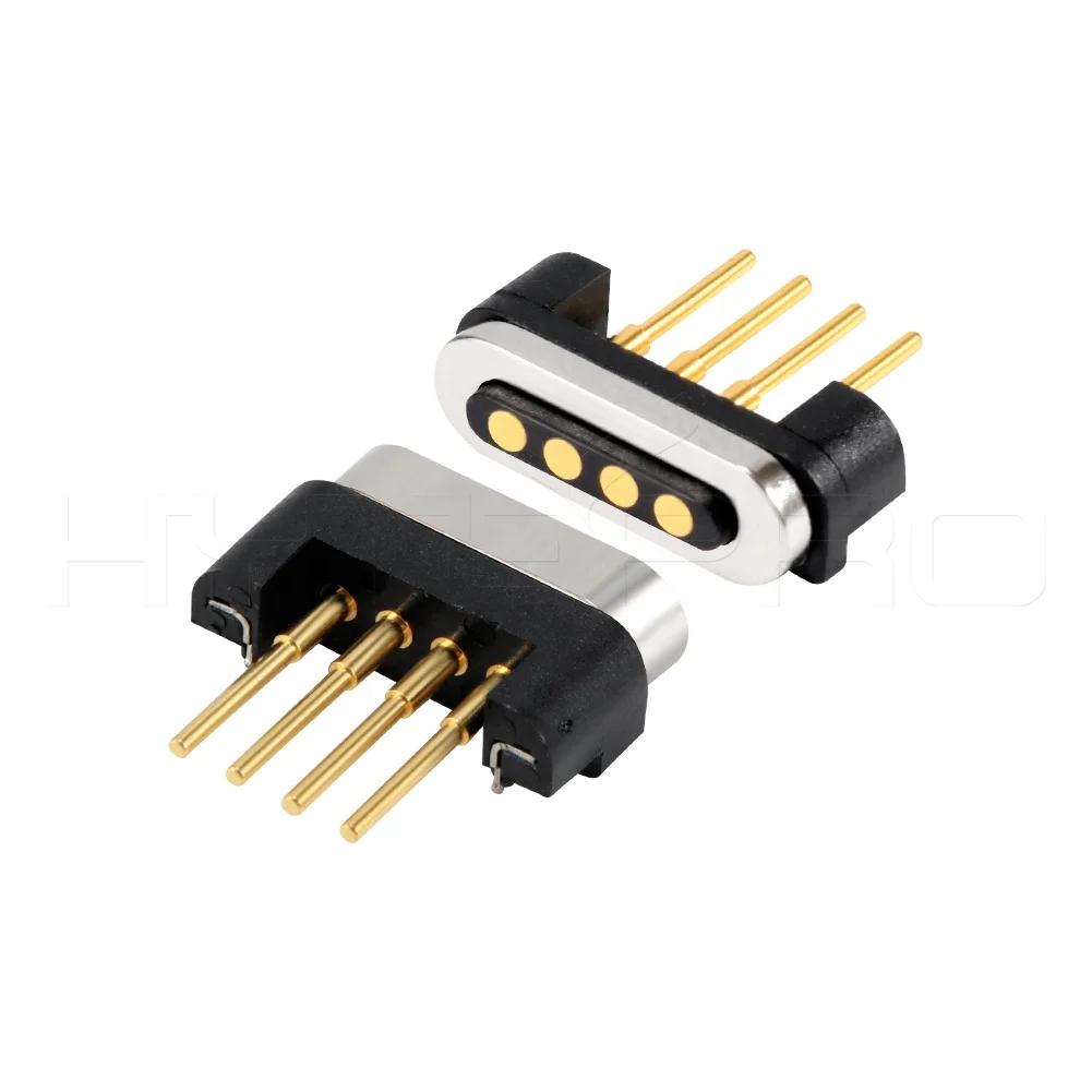 
Straight needle 4 pin pogo pin magnetic data charging connector male female set  (62537316425)