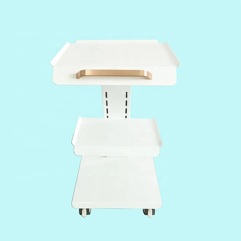 Dental cart with power socket switch Mobile medical cart Nurse trolley with wheels
