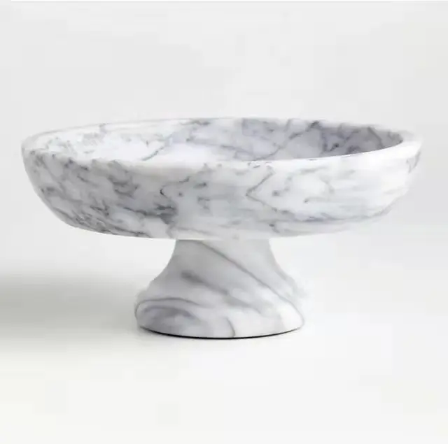 Hand wash Natural Marble Stone French Kitchen Marble Fruit Bowl Kitchen Accessories