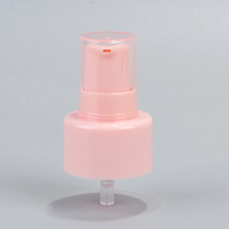 Pink Color Plastic Cream Pump 24 410 28 410 Treatment Pump For Skin Care Bottle