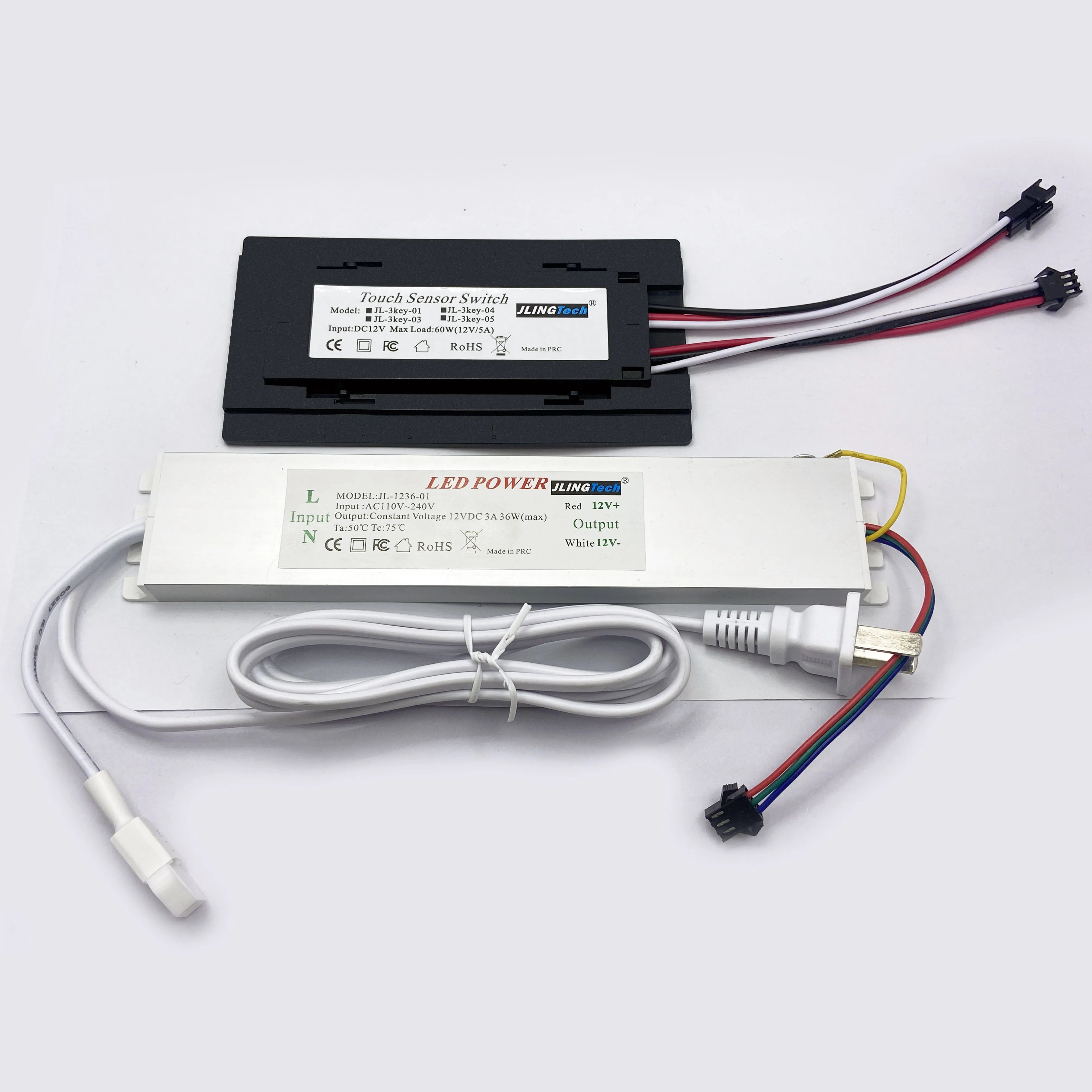 Touch Switch LED 12V Output 110V-240V Input Voltage Dimmer