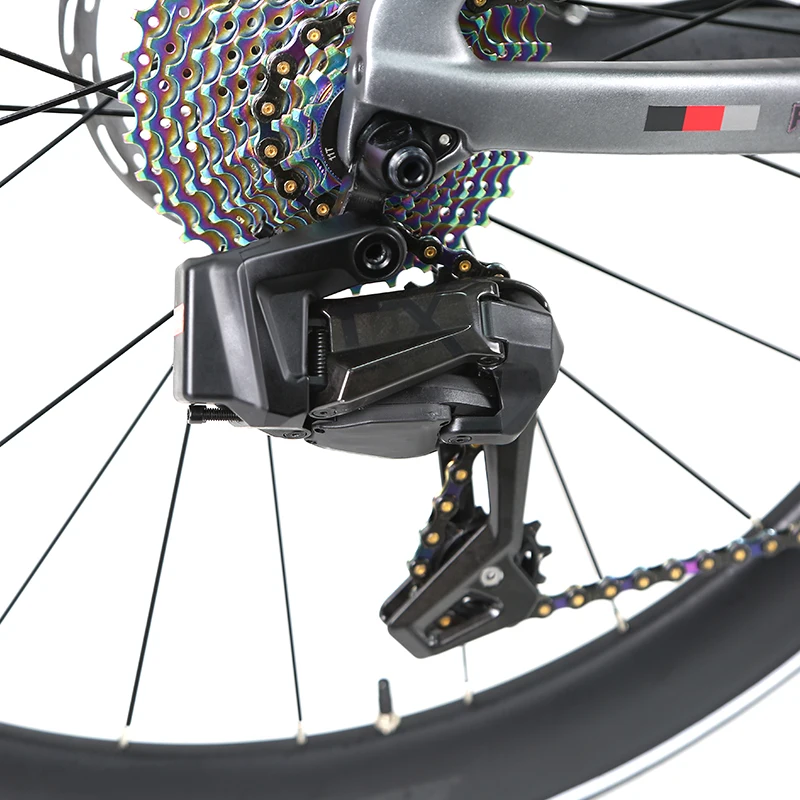 R12 full carbon road bike with WheelTop EDS TX - 2*12S wireless shift hydraulic disc brake racing road bicycle