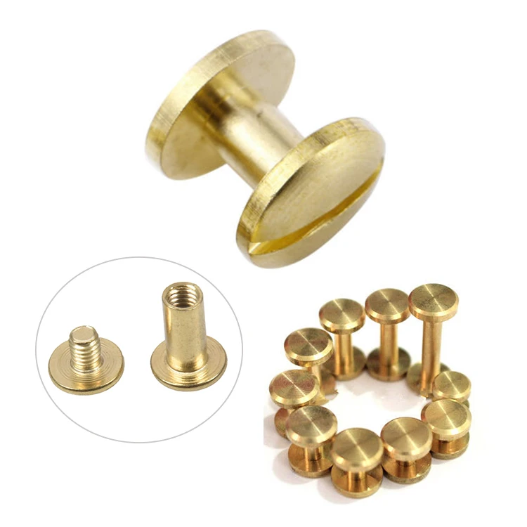 China wholesale Brass Male Female chicago screw custom m3 sex bolt chicago screw book binding post chicago screws