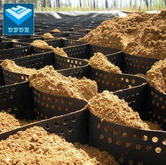 HDPE plastic textured perforated Geocell honeycomb gravel grids paver manufacturer supply price