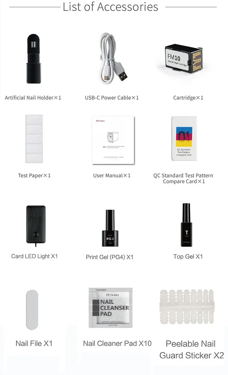O2  Nails Mobile  Professional Nails Art printer Nail Tools for Manicure  Picture Pattern Color Printing