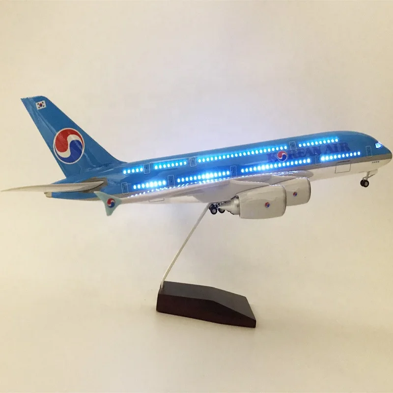Large Scale Airplane Model Toy A350 Series Airplane for Adults with LED Light Touch or Sound Control