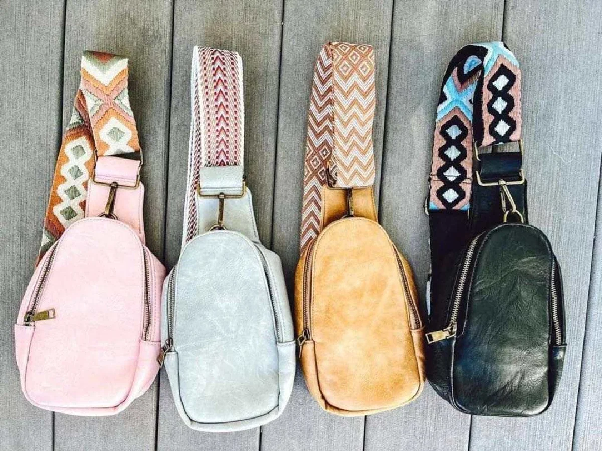 Cross Border Trend Printing Shoulder Girdle Leather Retro Metal Buckle Women S Bag