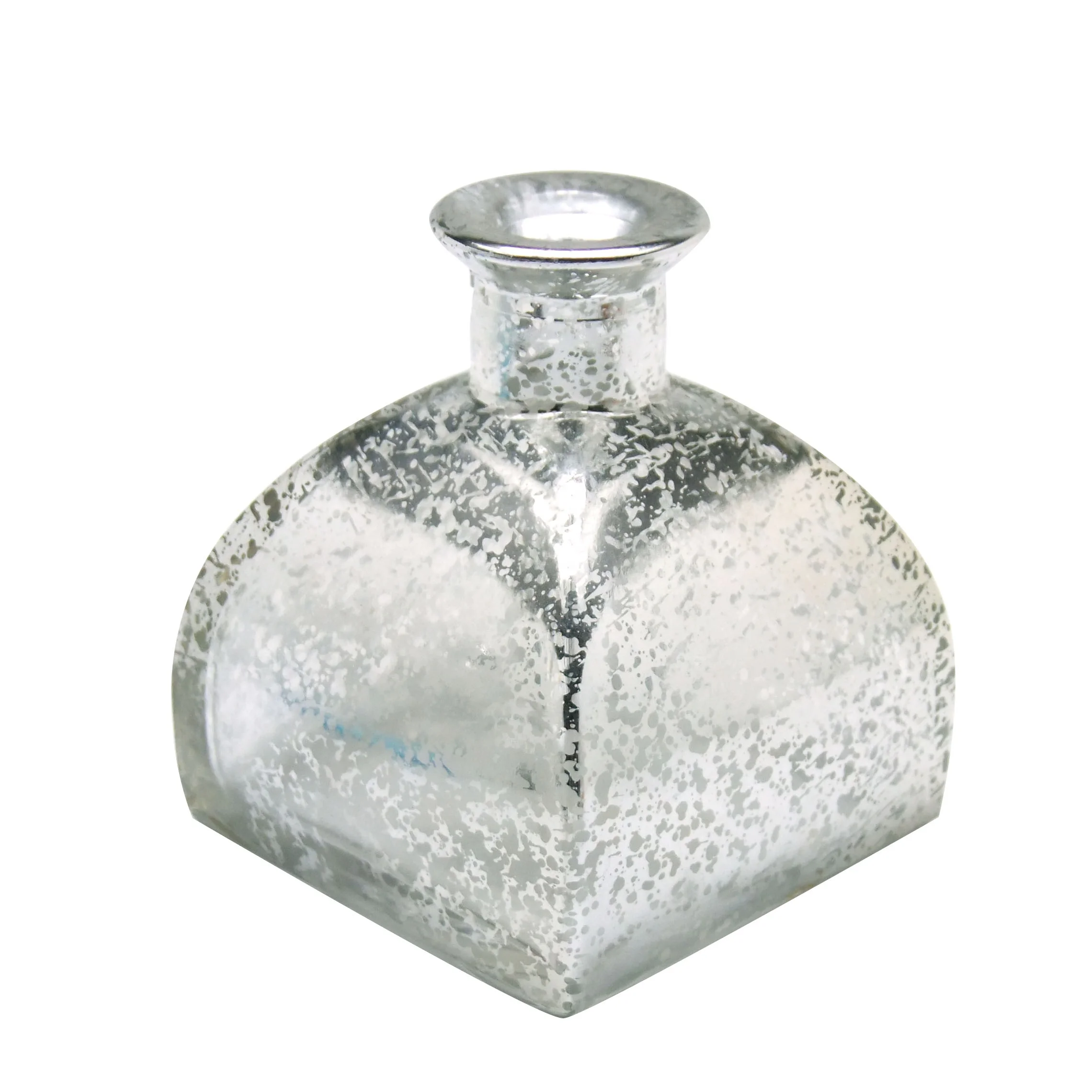 silver next luxury unique reed diffuser glass bottle 200ml Haodexin empty with reeds HAODEXIN glasswares