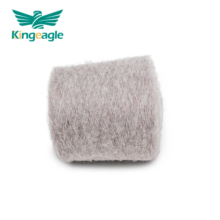 Kingeagle 2024 Hot Sale Recycled Polyester SP Good Dyeing Properties Fast Light Soft Elastic Brushed Hairy Yarn for Knitting