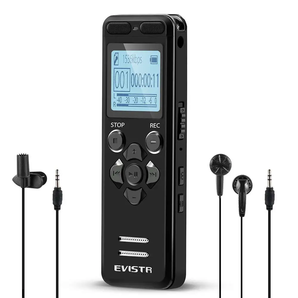 V36 Mini Portable Easy-operate Digital Voice Recorder for Students Class Lecture HD Recording Telephone Audio Recording