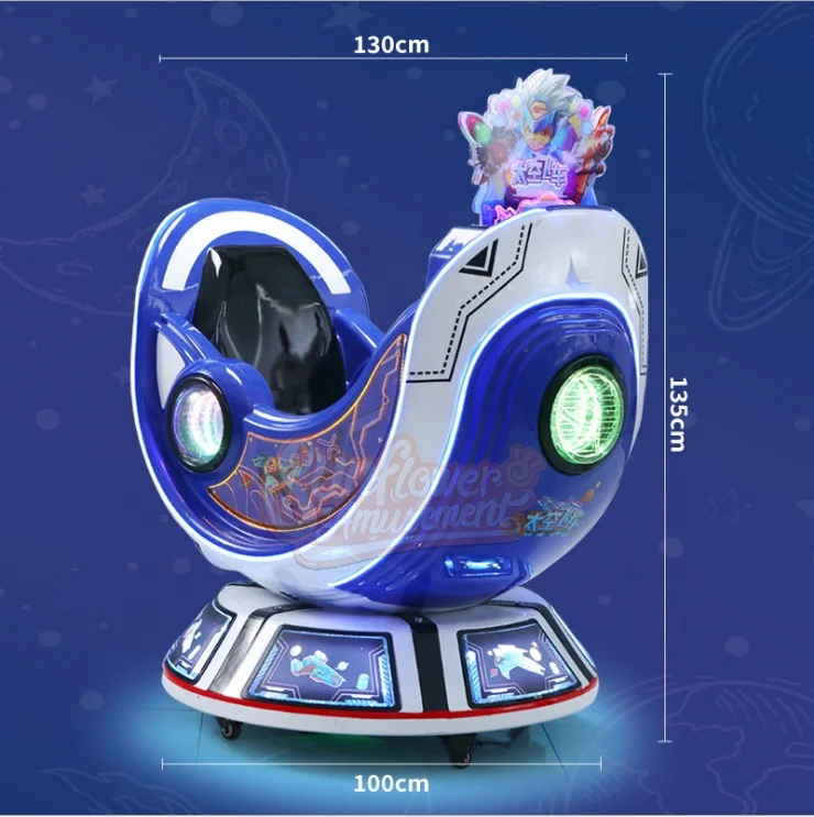 Indoor Amusement Arcade Games Capsule Space  Kiddy Rides Motor Bike For Kids