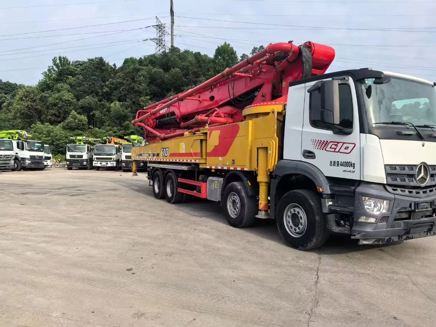 21 Years Sany Benz 62 Meter Used Concrete Pump Truck 1700 Hours Sany Heavy Industry Brand Concrete Pump Trucks