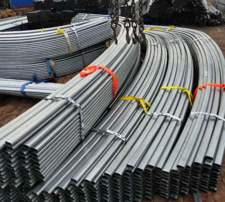 Hot galvanized steel elliptical tube tunnel greenhouses structure for farm