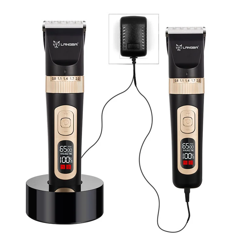 Source manufacturer cross-border rechargeable animal hairdresser dog electric push shear electric push pet shaver