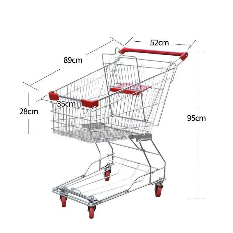 
High quality type of supermarkt/Shopping trolley/Superstore shopping cart 