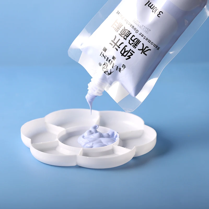 Factory Custom Professional Gouache Paint  300ml 4 Colors Bagged Children Gouache Paint Set