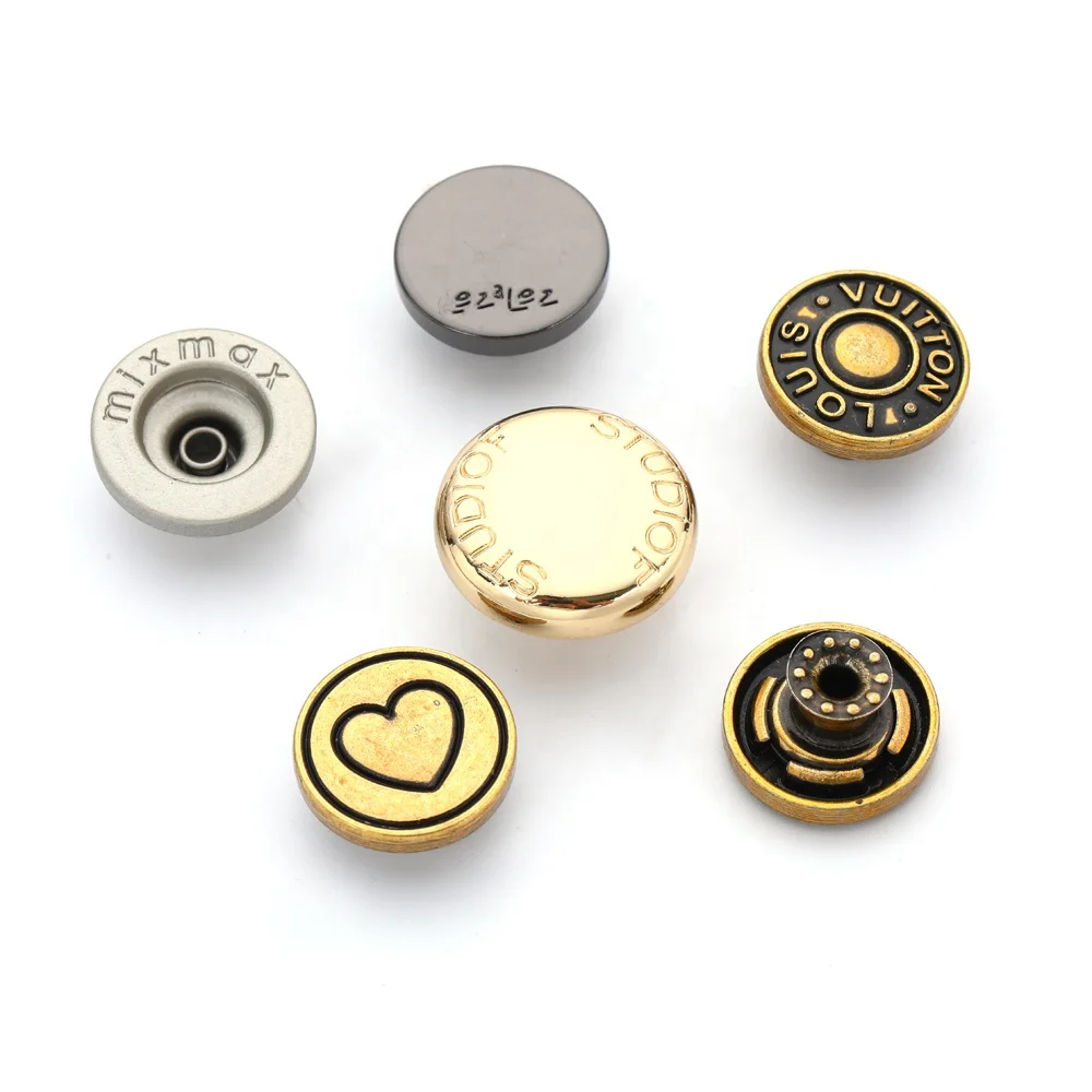 Металлические джинсовые пуговицы с заклепками