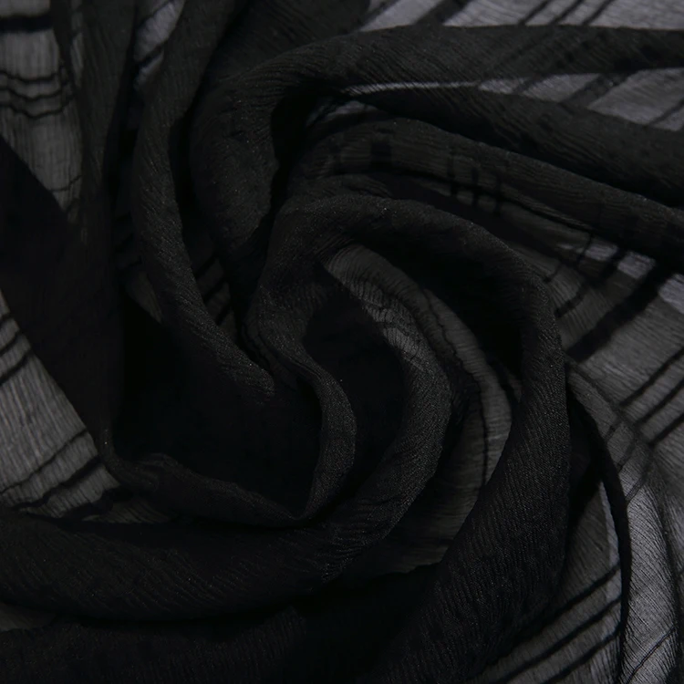 
 Черная прозрачная 10,5 момме 66% шелк 34% Бамбук из кареточной ткани с шелковой ткани смесь ткани  