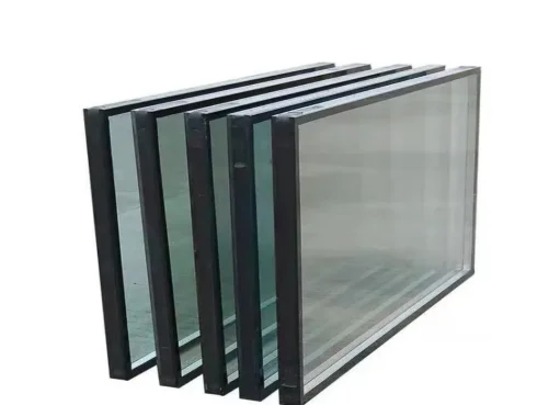 Insulated glass windows vacuum price flexible space bars soundproof double glazed aluminium glass