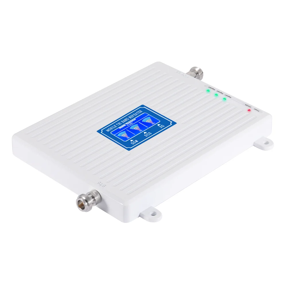 High quality GDW 2g 3g 4G mobile network booster 900 / 1800 / 2100 MHz Tri band mobile signal repeater/GSM signal booster