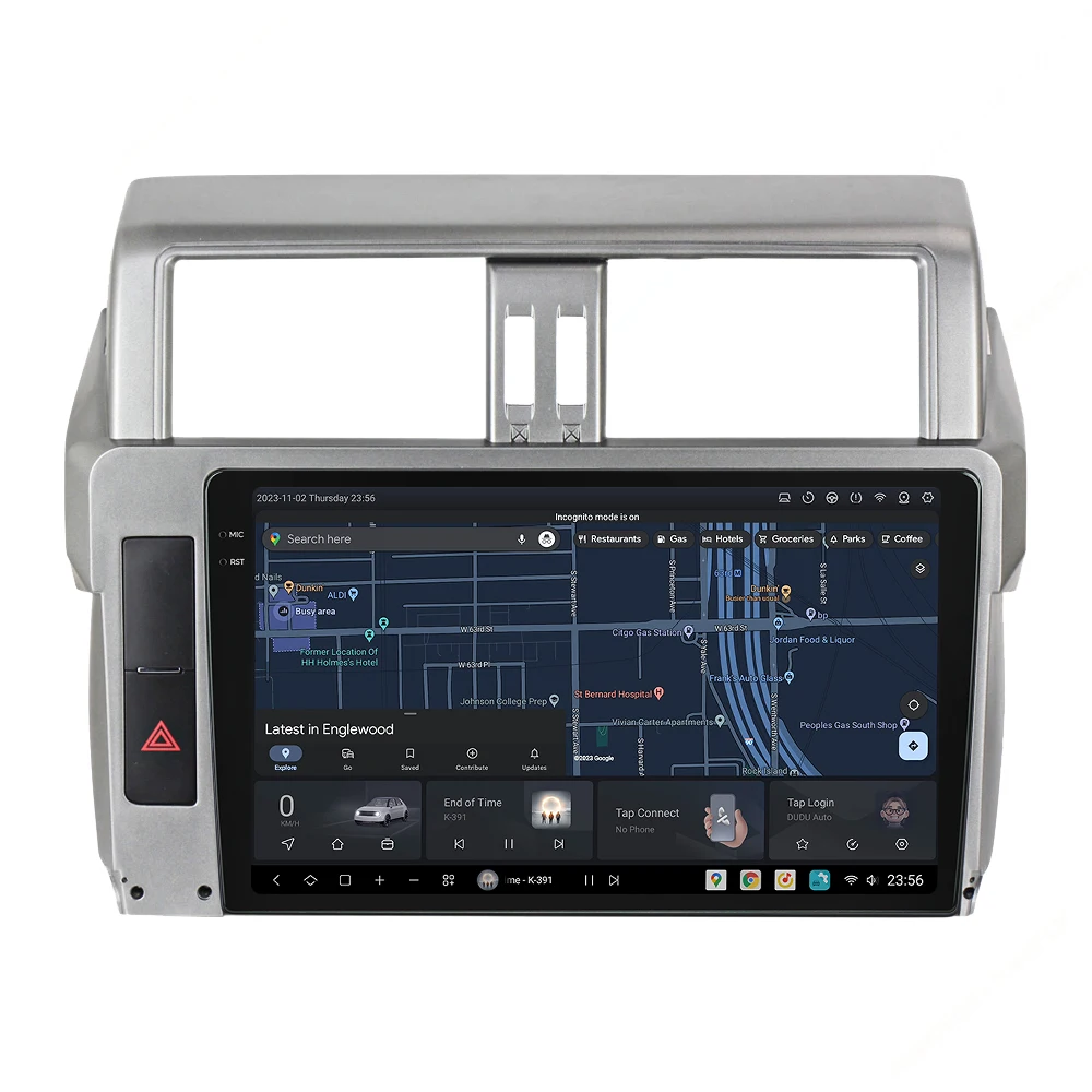 DUDUAUTO Car Radio Multimedia Player Stereo Autoradio Car-play Auto DSP For Toyota Land Cruiser Prado 150 2013-2017