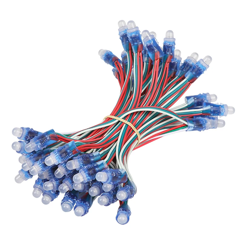 Hot Selling Dc5v 12mm Ws2811 Ip68 Waterproof Addressable Rgb Led Smart Pixel Node Led Module Led Light String